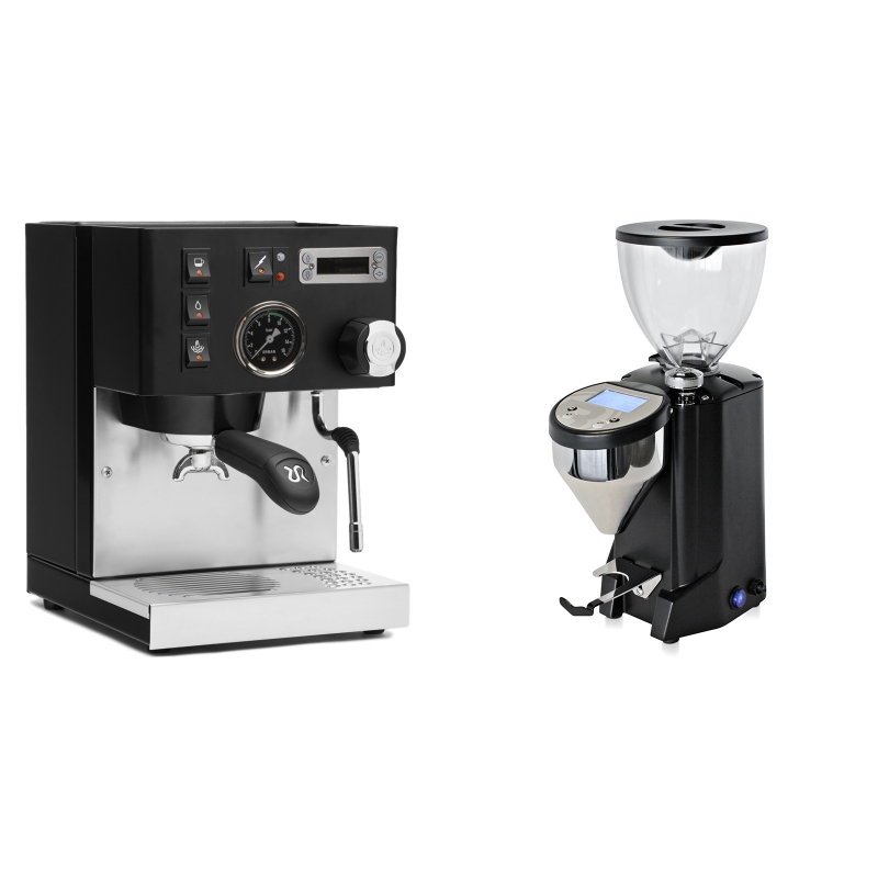 Rancilio Silvia PID Buna café edice, černá + Rocket Espresso FAUSTO, black Rancilio Silvia PID Buna café edice, černá + Rocket Espresso FAUSTO, black