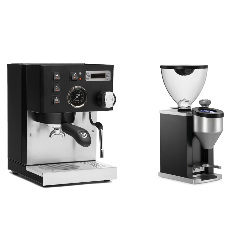 Rancilio Silvia PID Buna café edice, černá + Rocket Espresso FAUSTINO, black Rancilio Silvia PID Buna café edice, černá + Rocket Espresso FAUSTINO, black