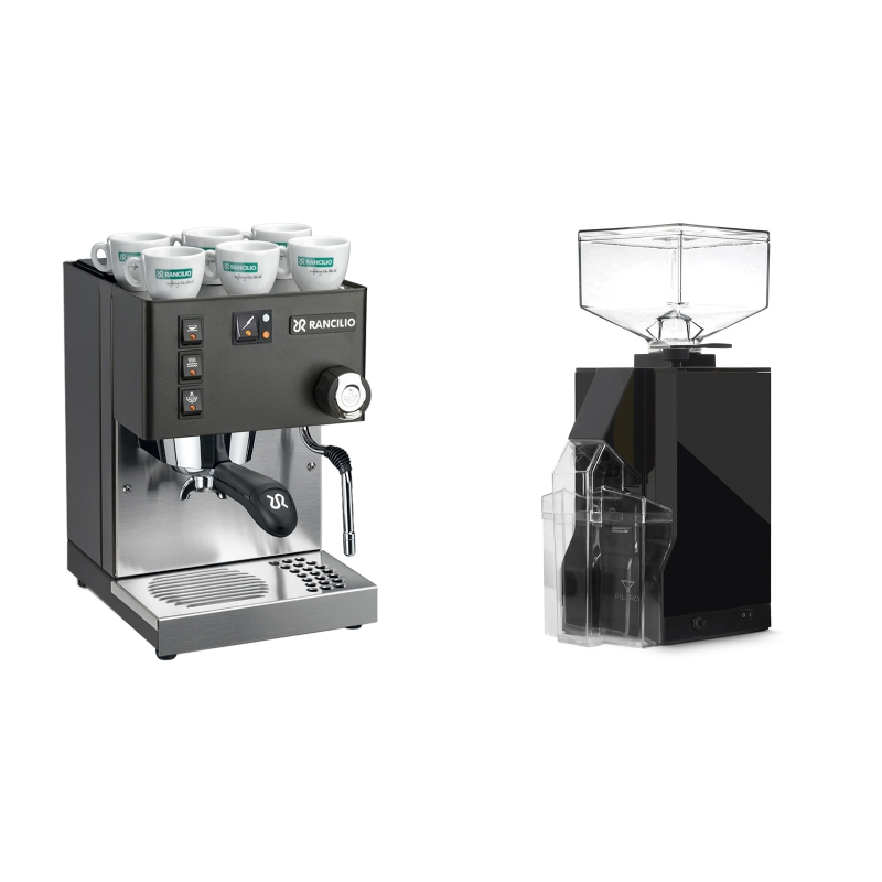 Rancilio Silvia BC, černá + Eureka Mignon Filtro, BL black Rancilio Silvia BC, černá + Eureka Mignon Filtro, BL black