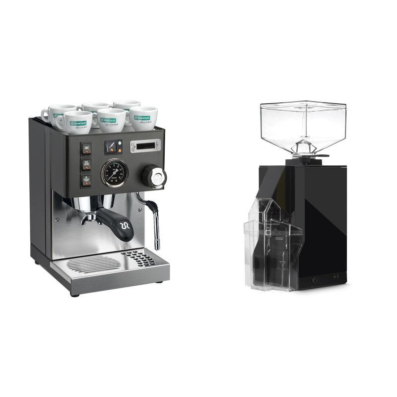 Rancilio Silvia PID Buna café edice, černá + Eureka Mignon Filtro, BL black Rancilio Silvia PID Buna café edice, černá + Eureka Mignon Filtro, BL black