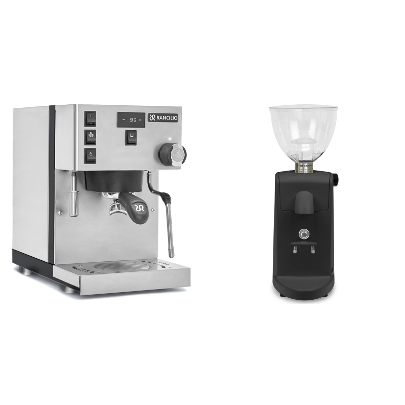 Rancilio Silvia PRO + Ascaso i-mini i1, černá Rancilio Silvia PRO + Ascaso i-mini i1, černá
