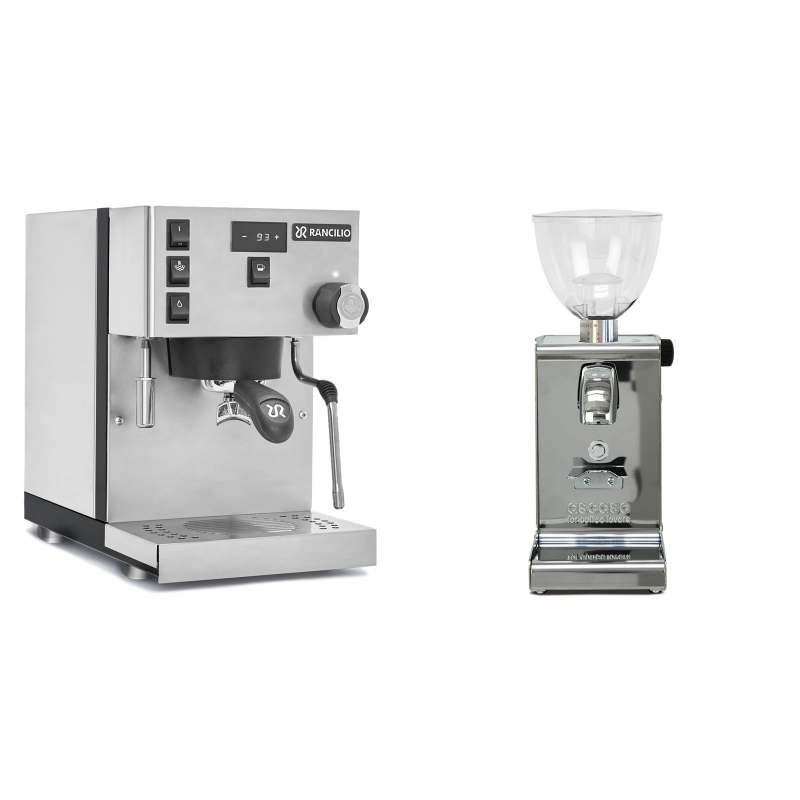 Rancilio Silvia PRO + Ascaso i-steel, lesk Rancilio Silvia PRO + Ascaso i-steel, lesk