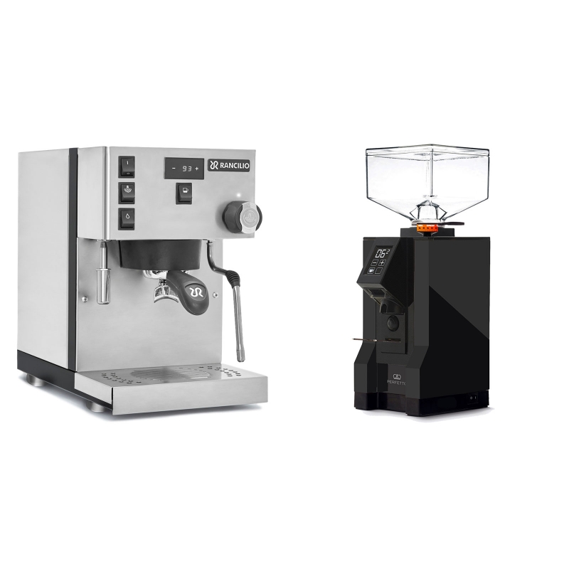 Rancilio Silvia PRO + Eureka Mignon Perfetto, BL black Rancilio Silvia PRO + Eureka Mignon Perfetto, BL black