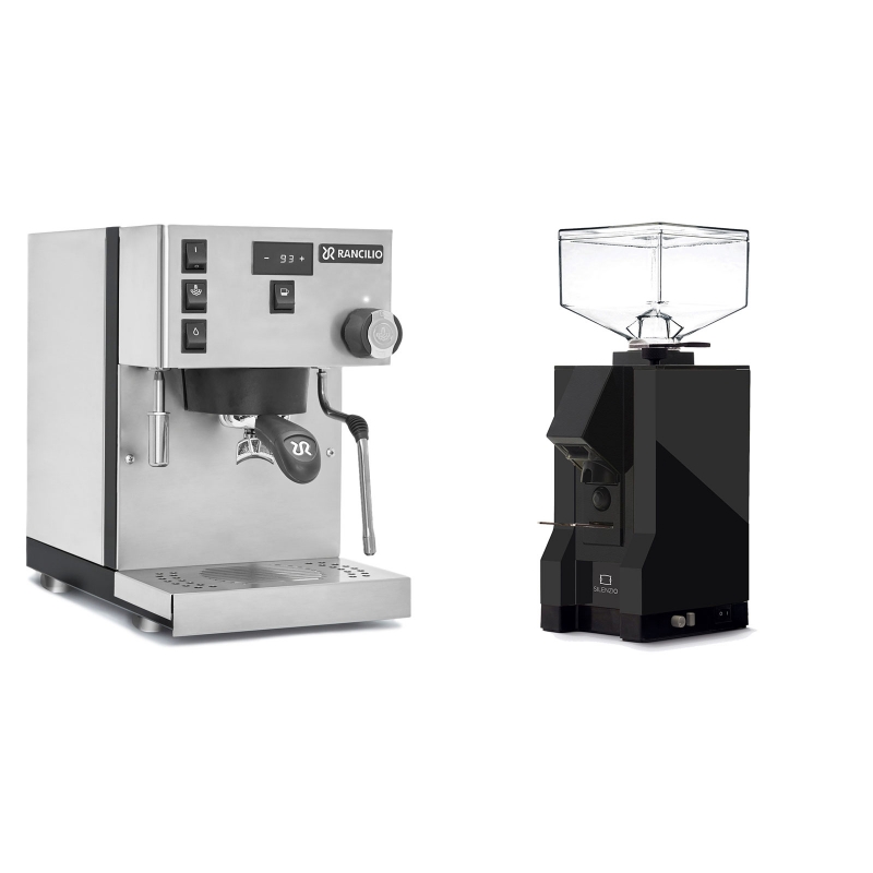 Rancilio Silvia PRO + Eureka Mignon Silenzio, BL black Rancilio Silvia PRO + Eureka Mignon Silenzio, BL black