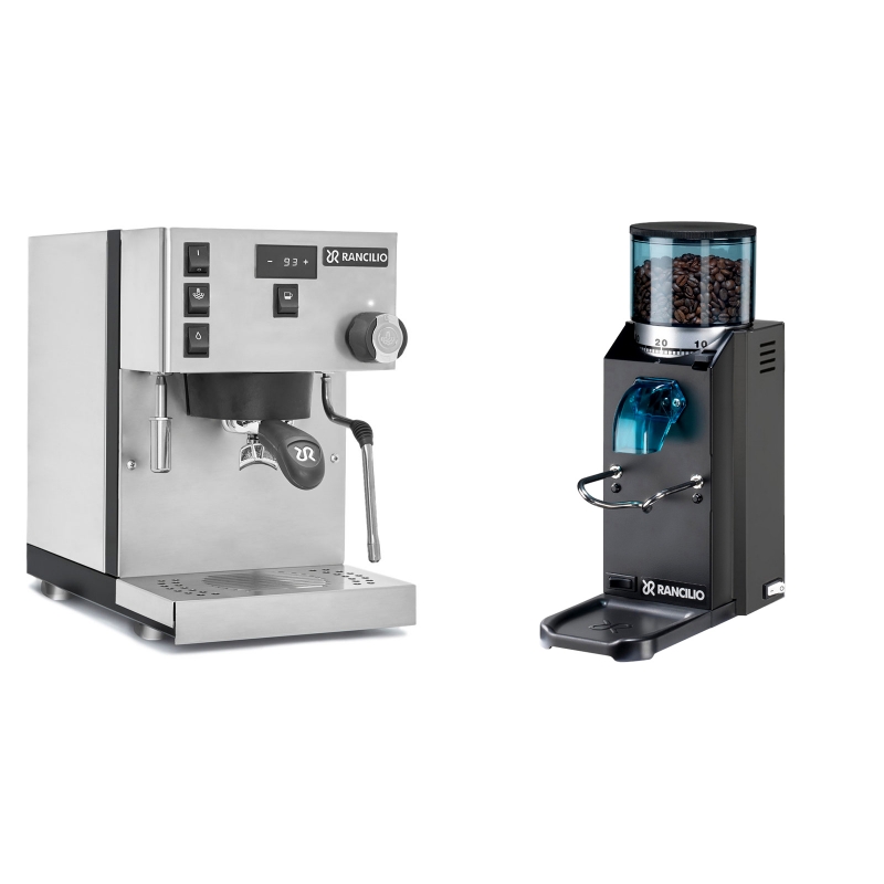 Rancilio Silvia PRO + Rancilio Rocky Doserless, černá Rancilio Silvia PRO + Rancilio Rocky Doserless, černá