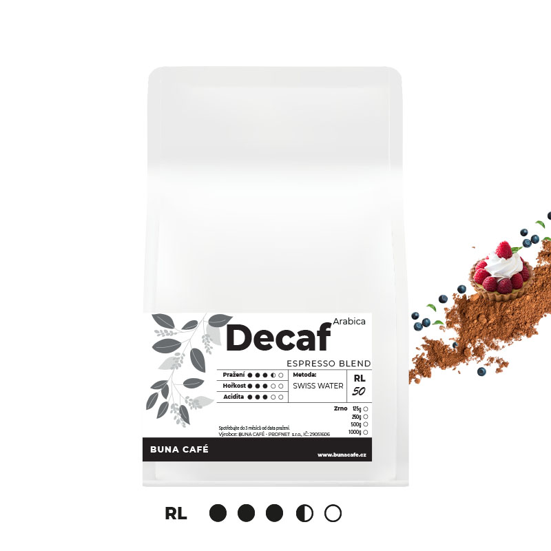 Decaffeinated Espresso blend, RL50, 1000g Decaffeinated Espresso blend, RL50, 1000g