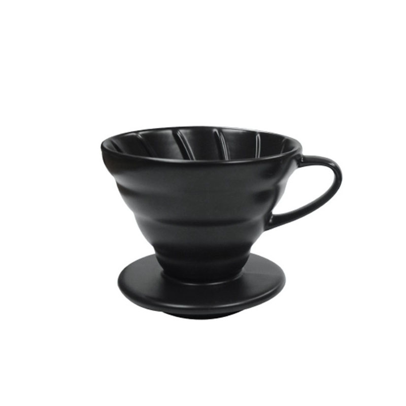 Ecocoffee keramický dripper 01, 1-2 šálky, černý Ecocoffee keramický dripper 01, 1-2 šálky, černý