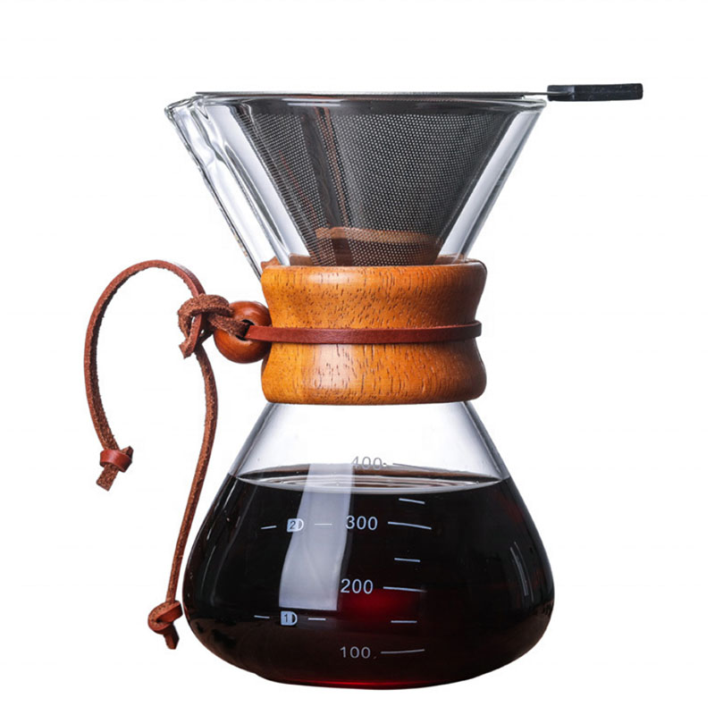 Ecocoffee chemex s nerezovým filtrem, 400 ml Ecocoffee chemex s nerezovým filtrem, 400 ml