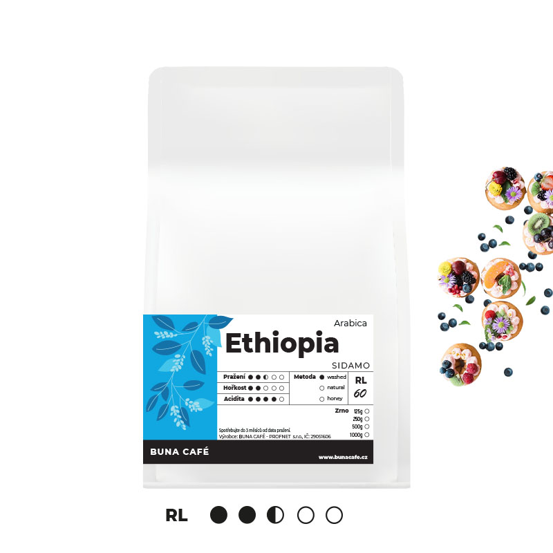 Ethiopia, Sidamo, RL60, 250g Ethiopia, Sidamo, RL60, 250g