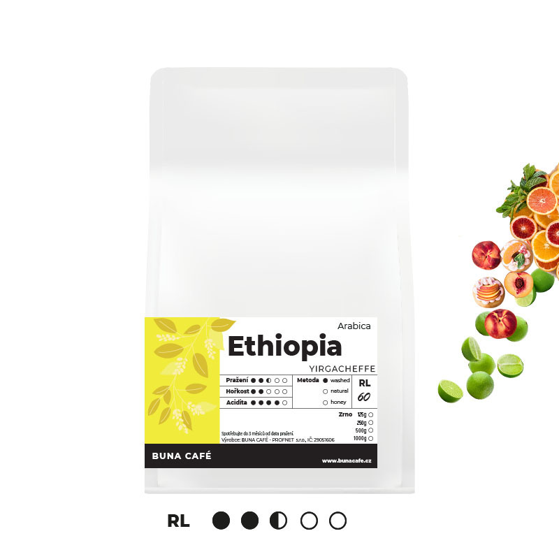 Ethiopia, Yirgacheffe, RL60, 250g Ethiopia, Yirgacheffe, RL60, 250g