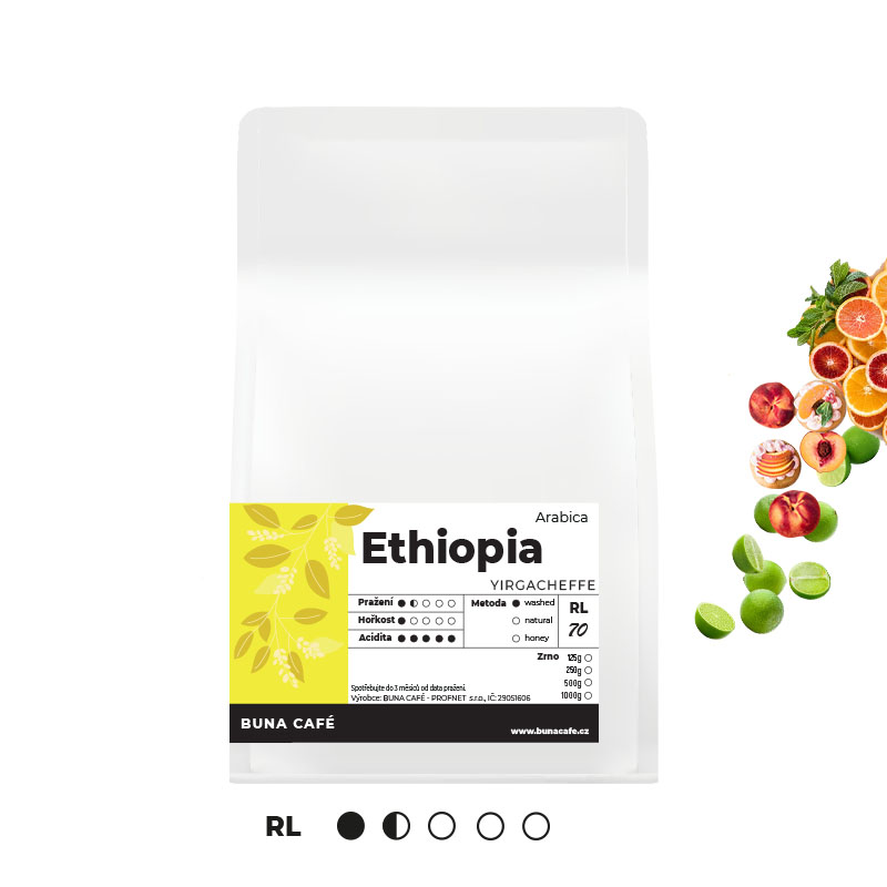 Ethiopia, Yirgacheffe, RL70, 250g Ethiopia, Yirgacheffe, RL70, 250g
