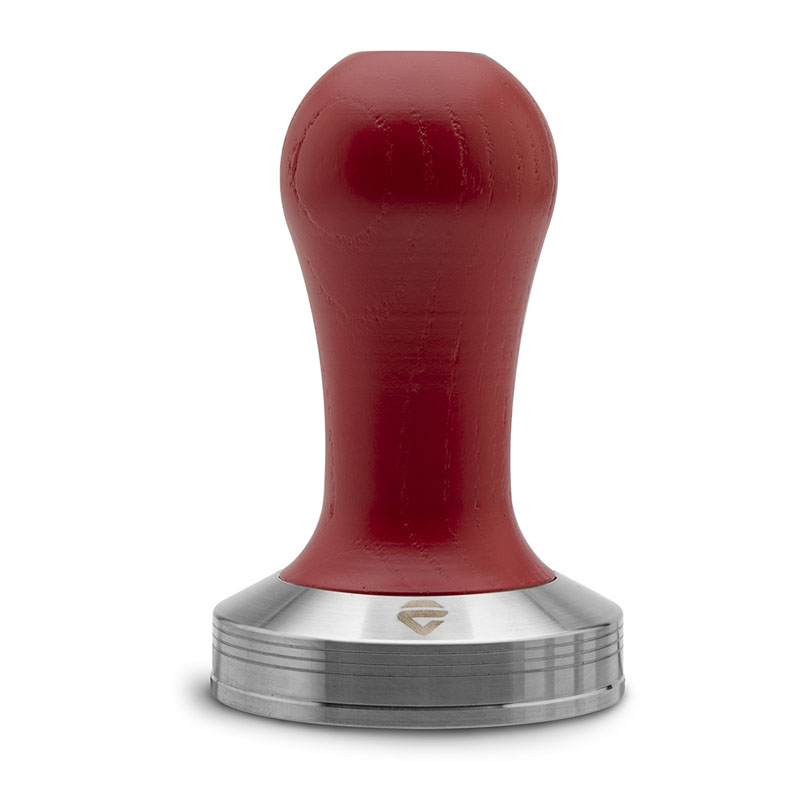 Lelit tamper, 58.55 mm, plochý, červený Lelit tamper, 58.55 mm, plochý, červený