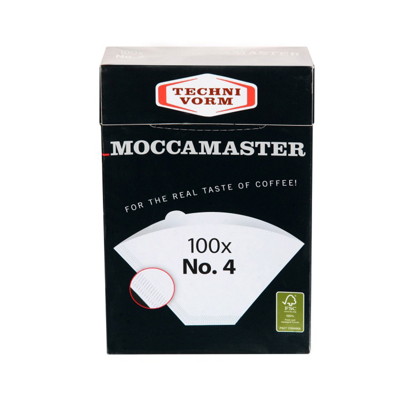 Moccamaster papírové filtry velikost 4, 100 ks Moccamaster papírové filtry velikost 4, 100 ks
