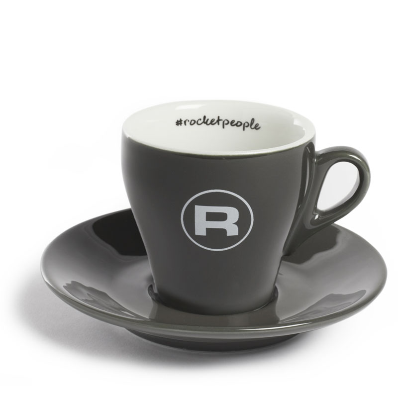 Rocket Espresso šálek s podšálkem #rocketpeople 180 ml, tmavě šedý (set 6 ks) Rocket Espresso šálek s podšálkem #rocketpeople 180 ml, tmavě šedý (set 6 ks)
